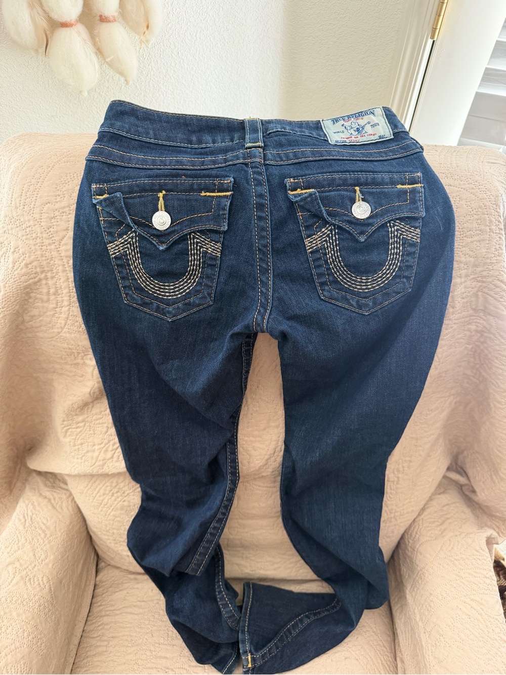 True Religion Women’s Dark Indigo Boot Cut Jeans